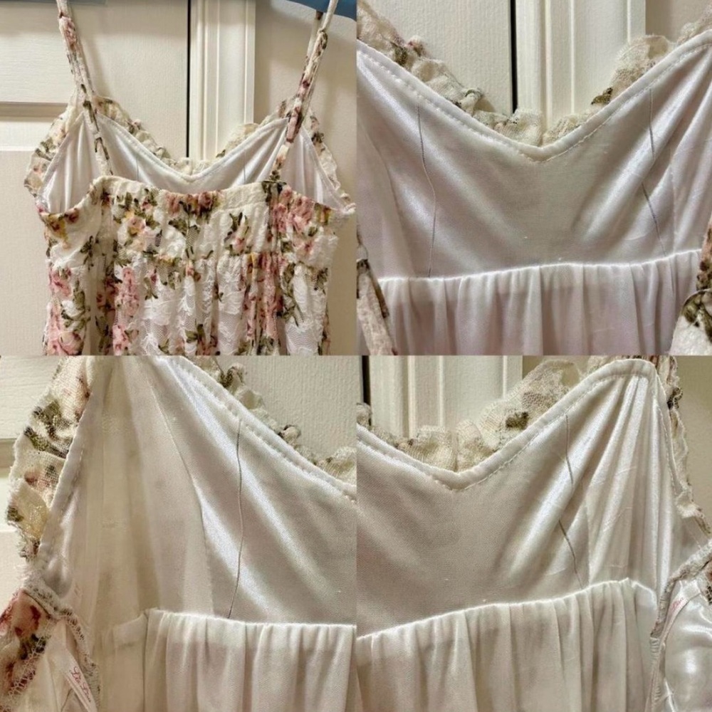 🎀Liz Lisa Japan Rose Lace Dress – Ruffle Cottagecore Fairy Y2K – Rare! - Picture 6 of 10